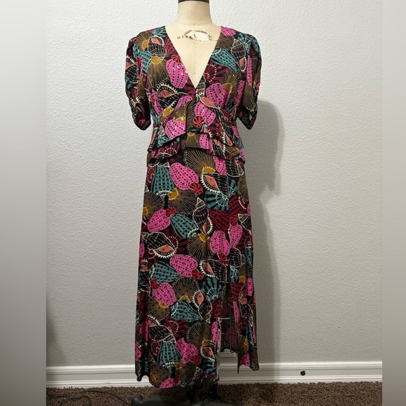 FARM Rio Shell Mix Midi Dress - Picture 3 of 3